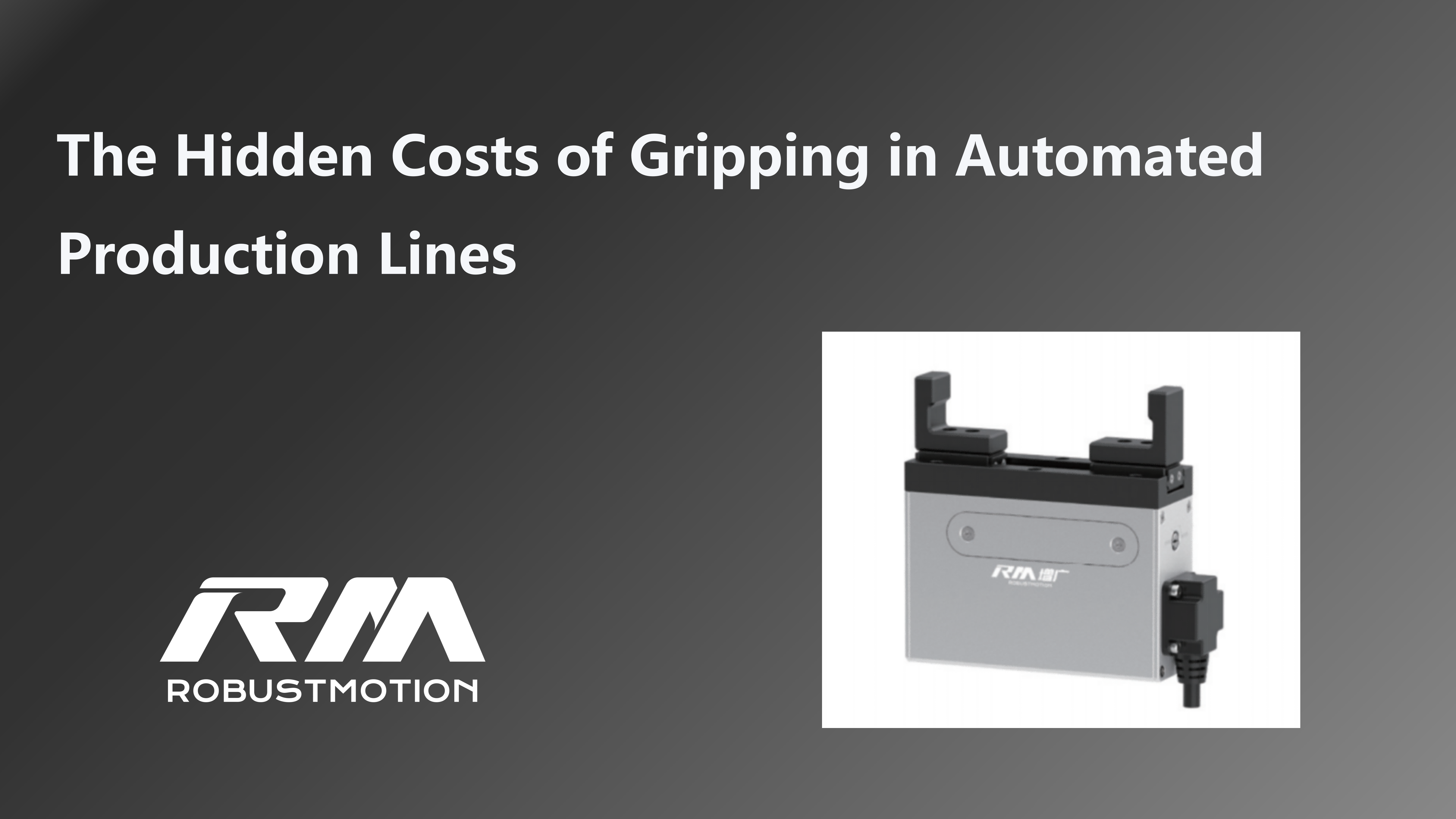 RM-GB electric gripper improves automated production line efficiency